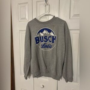 Busch Latte medium crew neck sweatshirt